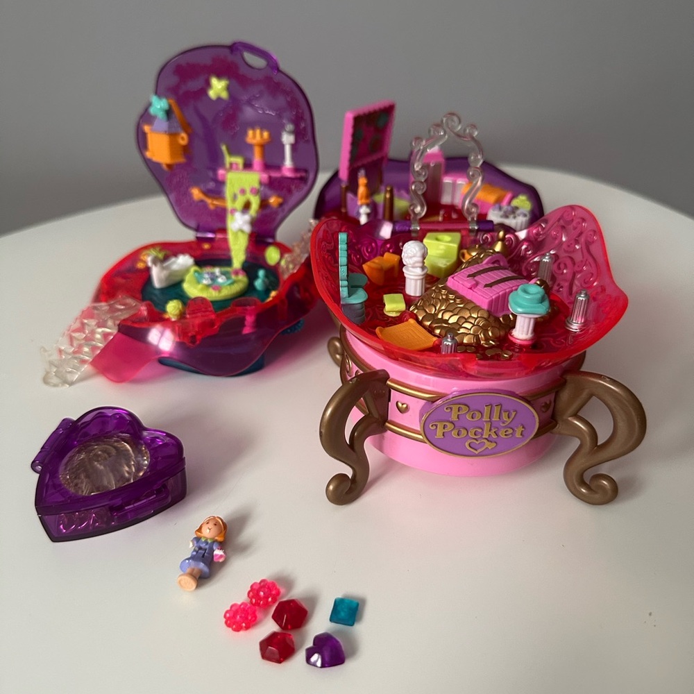 Polly Pocket Jewel Magic Ball Sparkle Surprise Rare 1996 Vintage Blue Bird Toys - Picture 4 of 11